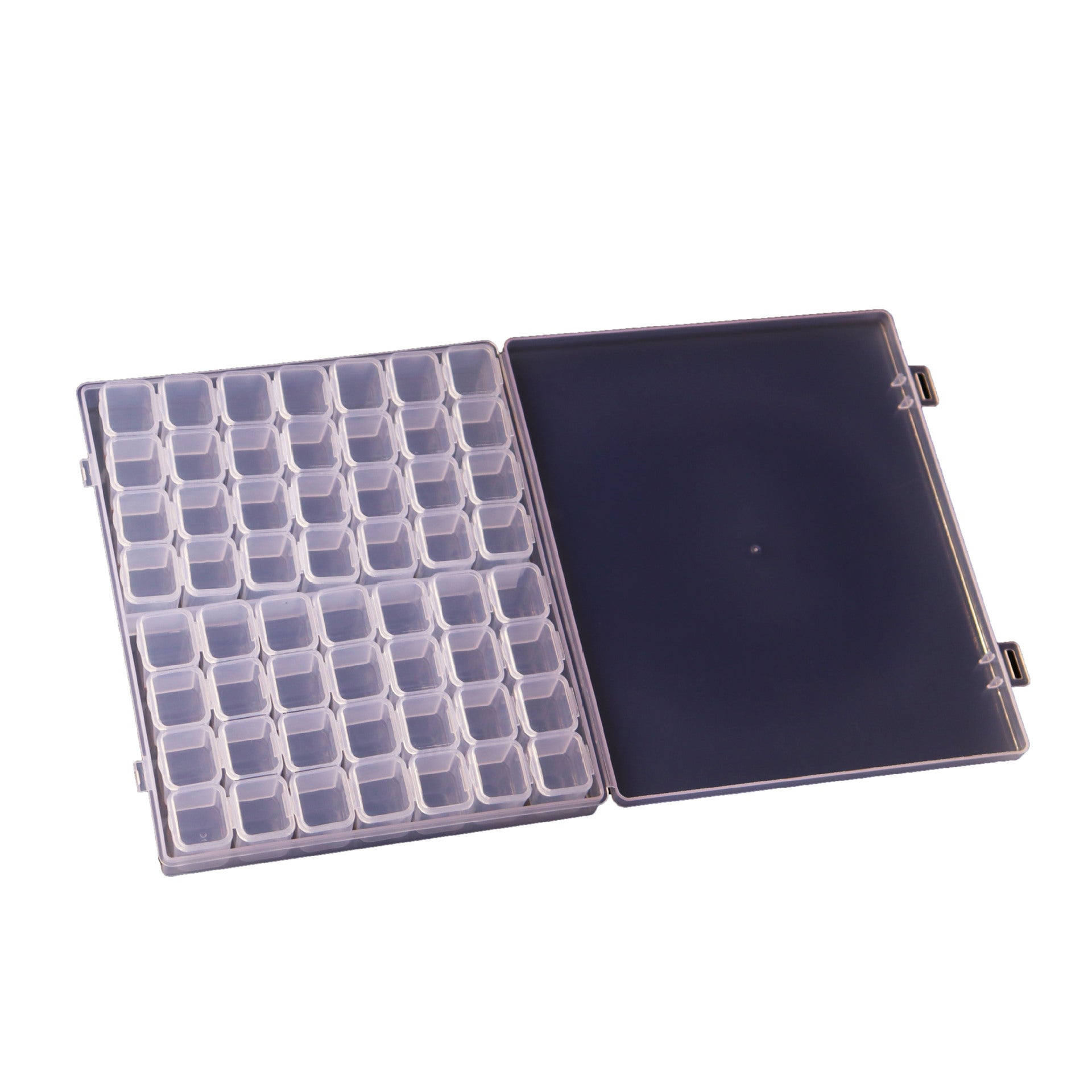 Venta al por mayor Adornos de uñas transparentes Caja de almacenamiento de plástico